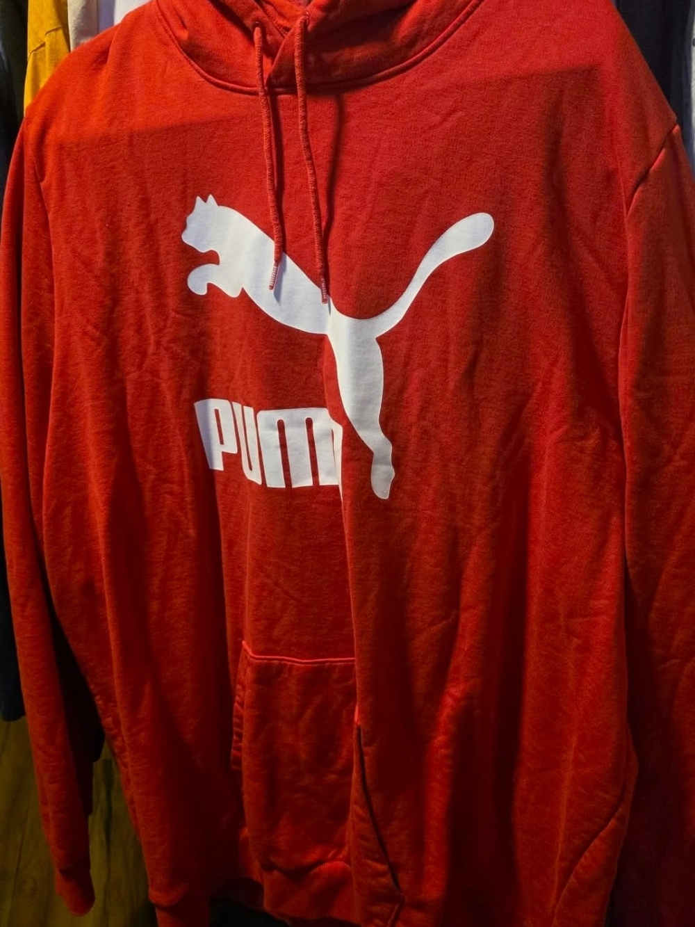 Puma Red Crewneck Hoodie with White Logo